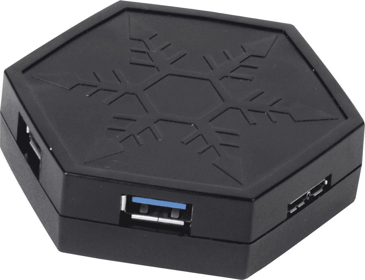 USB-jaotur Silverstone Must цена и информация | USB jagajad, adapterid | kaup24.ee