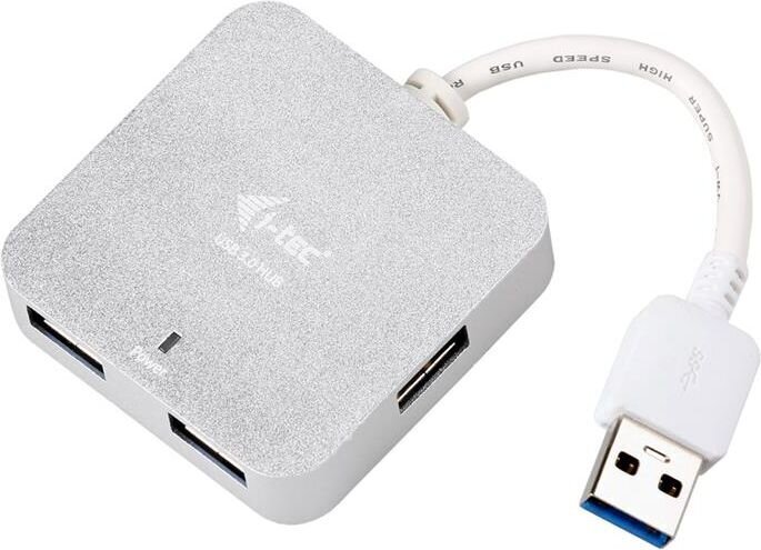 USB-jaotur i-Tec U3HUBMETAL402 цена и информация | USB jagajad, adapterid | kaup24.ee