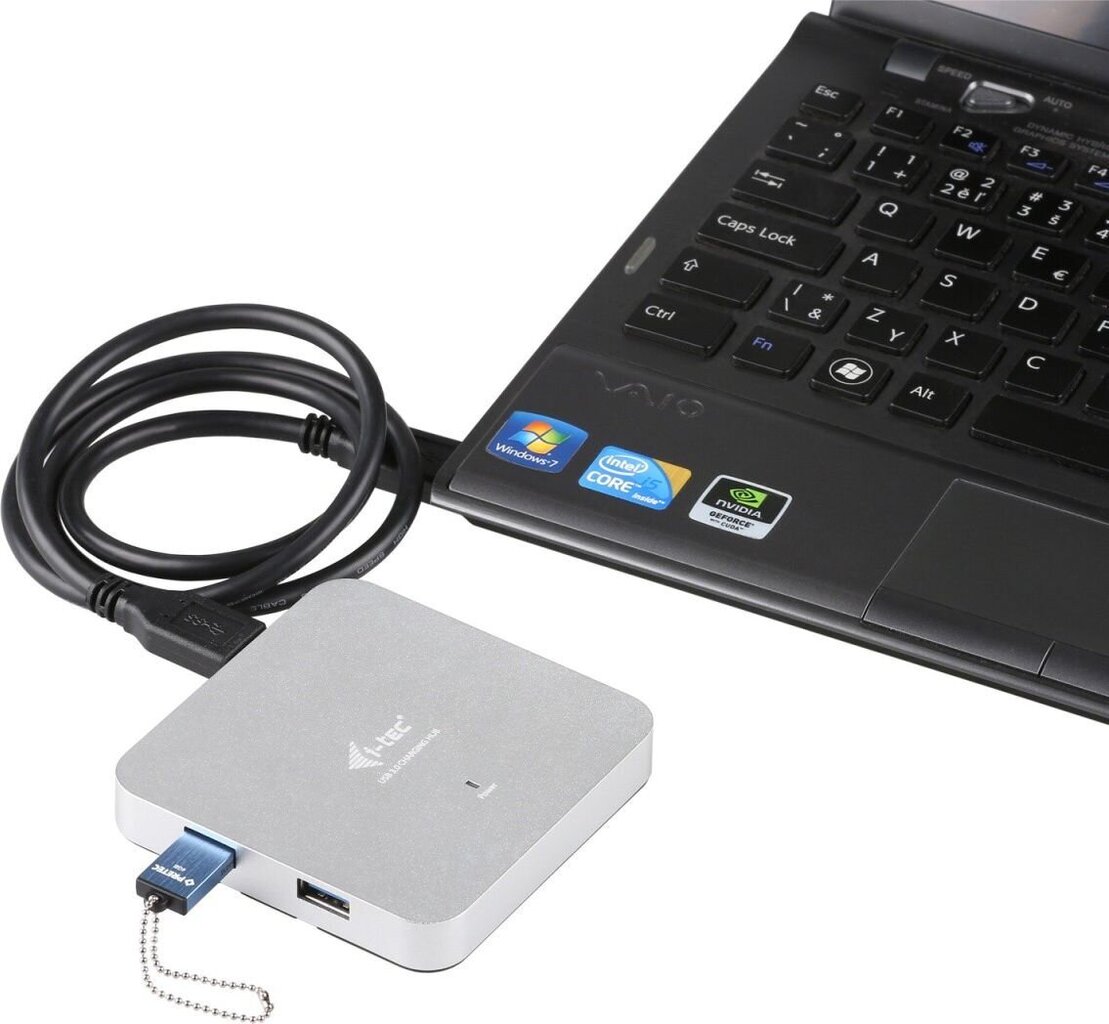 USB-jaotur i-Tec U3hubmetal4 цена и информация | USB jagajad, adapterid | kaup24.ee