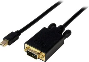 Mini DisplayPort-VGA Adapter Startech MDP2VGAMM6B цена и информация | Кабели и провода | kaup24.ee