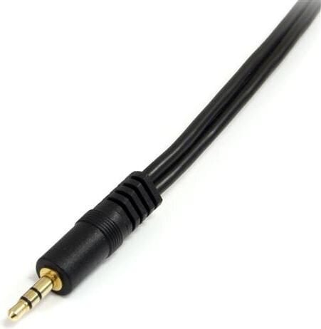 Audiojuhe (3.5 mm) Jagamisjuhe Startech MUY1MFF   Must 0,15 m hind ja info | Kaablid ja juhtmed | kaup24.ee