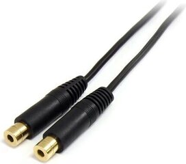 Audiojuhe (3.5 mm) Jagamisjuhe Startech MUY1MFF   Must 0,15 m цена и информация | Кабели и провода | kaup24.ee