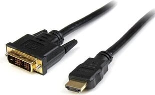 HDMI-DVI Adapter Startech HDMIDVIMM6 Must hind ja info | Kaablid ja juhtmed | kaup24.ee