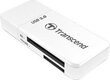 MEMORY READER FLASH USB3.1/WHITE TS-RDF5W TRANSCEND цена и информация | USB jagajad, adapterid | kaup24.ee