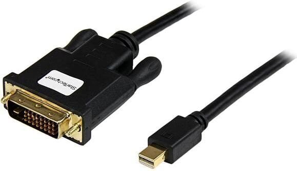 Mini DisplayPort-DVI Adapter Startech MDP2DVIMM6B Must 1.8 m hind ja info | Kaablid ja juhtmed | kaup24.ee