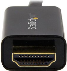 DisplayPort-HDMI Adapter Startech DP2HDMM1MB 1 m hind ja info | Kaablid ja juhtmed | kaup24.ee
