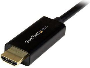 DisplayPort-HDMI Kaabel Startech DP2HDMM2MB   (2 m) Must цена и информация | Кабели и провода | kaup24.ee