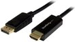 DisplayPort-HDMI Kaabel Startech DP2HDMM2MB   (2 m) Must hind ja info | Kaablid ja juhtmed | kaup24.ee