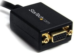 DisplayPort-VGA Adapter Startech DP2VGA2   Must цена и информация | Кабели и провода | kaup24.ee