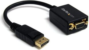 DisplayPort-VGA Adapter Startech DP2VGA2   Must цена и информация | Кабели и провода | kaup24.ee