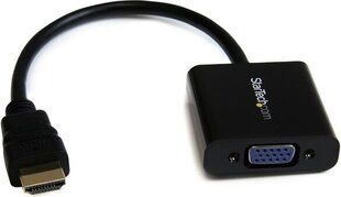 HDMI Adapter Startech HD2VGAE2 1920 x 1080 px Must hind ja info | Kaablid ja juhtmed | kaup24.ee