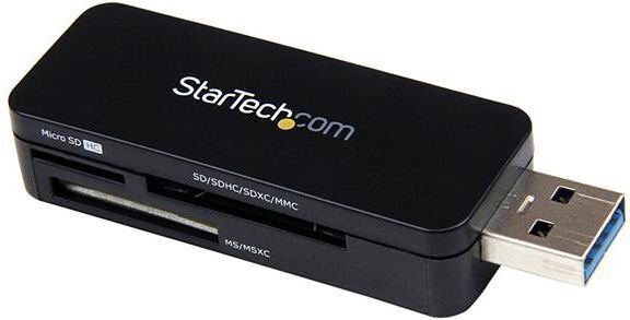 Kaardilugeja Startech FCREADMICRO3  Must hind ja info | USB jagajad, adapterid | kaup24.ee