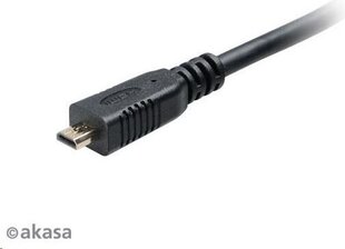 Akasa AK-CBHD09-25BK, HDMI/Micro HDMI, 20 см цена и информация | Кабели и провода | kaup24.ee