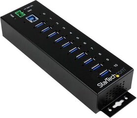 USB-jaotur Startech ST1030USBM   Must цена и информация | Адаптеры и USB-hub | kaup24.ee