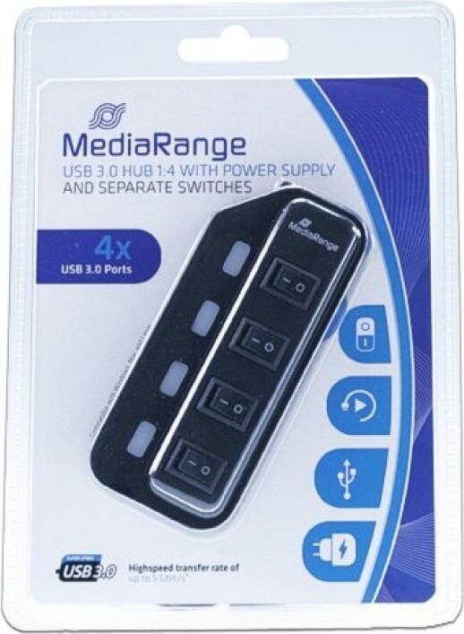 MediaRange MRCS505 hind ja info | USB jagajad, adapterid | kaup24.ee