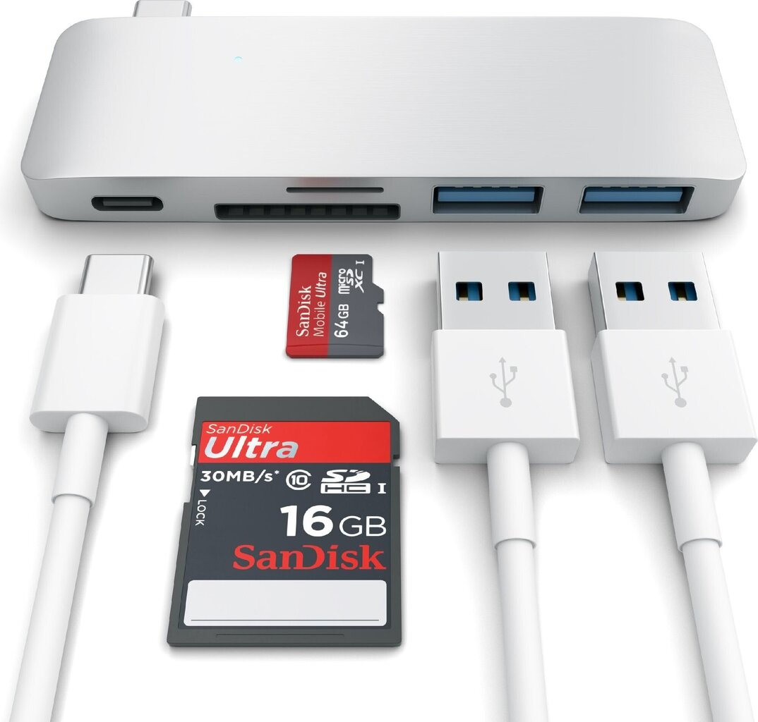 MacBook USB-C jagaja Satechi ST-TCUPS hind ja info | USB jagajad, adapterid | kaup24.ee