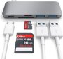 Satechi USB-C Pass Through USB Hub - kontsentraator 3 ühes. Ühildub uue MacBooк, tähendab saab laadida hind ja info | USB jagajad, adapterid | kaup24.ee