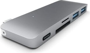 Адаптер 3-в-1 Satechi USB-C, серый цена и информация | Адаптеры и USB-hub | kaup24.ee