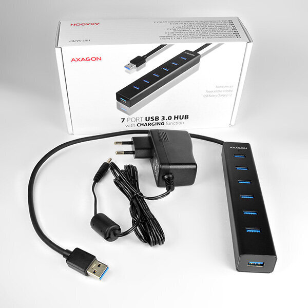 Axagon HUE-SA7BP 7x USB3.0 hind ja info | USB jagajad, adapterid | kaup24.ee