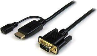 HDMI Kaabel Startech HD2VGAMM3 0,9 m Micro USB VGA цена и информация | Кабели и провода | kaup24.ee