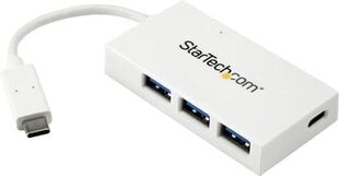 USB-jaotur Startech HB30C3A1CFBW цена и информация | Адаптеры и USB-hub | kaup24.ee