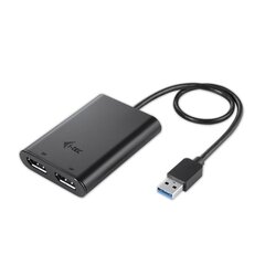 Адаптер USB C—HDMI i-Tec U3DUAL4KDP цена и информация | Адаптеры и USB-hub | kaup24.ee