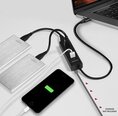 AXAGON HUE-S2C 4x USB3.0 Charging Hub, MicroUSB Charging Connector, Type-C