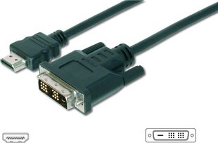 Digitus AK-330300-020-S, HDMI/DVI-D, 2 м цена и информация | Кабели и провода | kaup24.ee