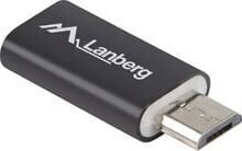 USB 2.0 A-Micro USB B Kaabel Lanberg AD-UC-UM-01 цена и информация | Адаптеры и USB-hub | kaup24.ee