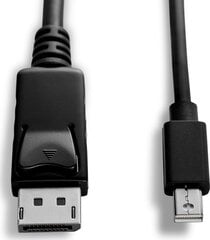 V7 V7MDP2DP-6FT-BLK-1E, DisplayPort цена и информация | Кабели и провода | kaup24.ee