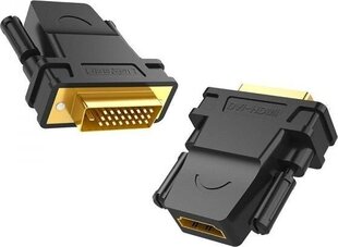 Ugreen DVI -HDMI -adapter, Full HD, must hind ja info | USB jagajad, adapterid | kaup24.ee