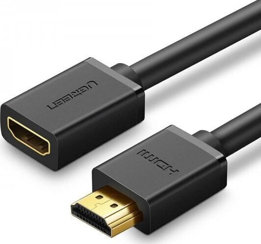 Ugreen HD107 HDMI -kaabel FullHD, 3D, 0,5 m, must цена и информация | Kaablid ja juhtmed | kaup24.ee