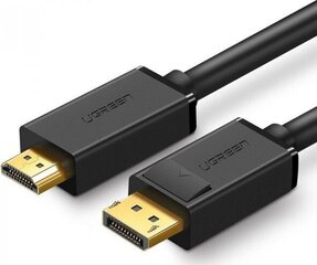 Ugreen DP101 DP - HDMI kaabel FullHD 5m must hind ja info | Kaablid ja juhtmed | kaup24.ee