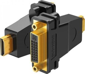 Adapter Ugreen UGR306BLK HDMI - DVI-I. hind ja info | USB jagajad, adapterid | kaup24.ee