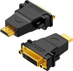 Адаптер Ugreen UGR306BLK HDMI - DVI-I. цена и информация | Адаптеры и USB-hub | kaup24.ee