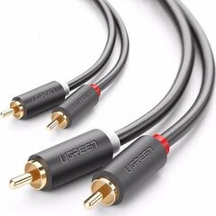 Ugreen AV104 kaabel 2RCA kuni 2RCA, 1 m, must цена и информация | Кабели и провода | kaup24.ee