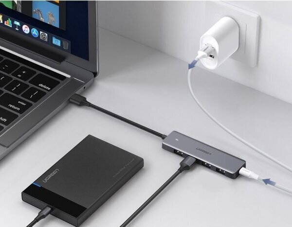 Rummu Ugreen CM219 USB 3.0, USB-C, mikro-USB, hall hind ja info | USB jagajad, adapterid | kaup24.ee