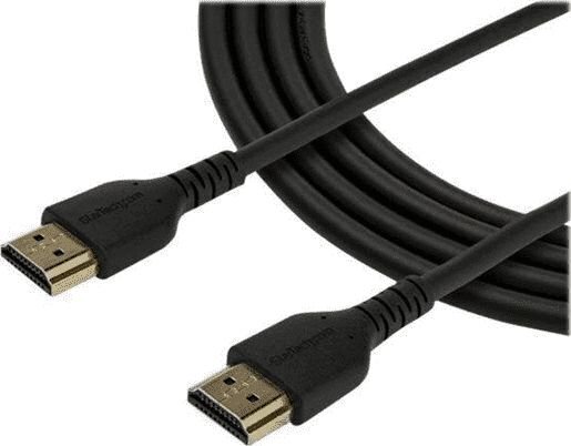 HDMI Kaabel Startech RHDMM2MP   4K Ultra HD (2 m) Must hind ja info | Kaablid ja juhtmed | kaup24.ee