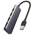 Адаптер Ugreen CM219 USB 4x USB 3.0 + micro USB, серый