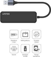 Unitek H1109A цена и информация | Адаптеры и USB-hub | kaup24.ee