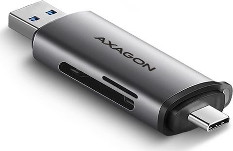 Axagon CRE-SAC kaardilugeja USB 3.2 Gen 1 (3.1 Gen 1) Type-A/Type-C Hall hind ja info | USB jagajad, adapterid | kaup24.ee