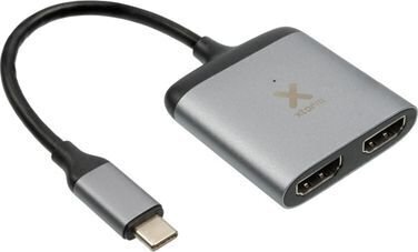 Xtorm XC202 USB-C jaotur 2x HDMI (hall) hind ja info | USB jagajad, adapterid | kaup24.ee