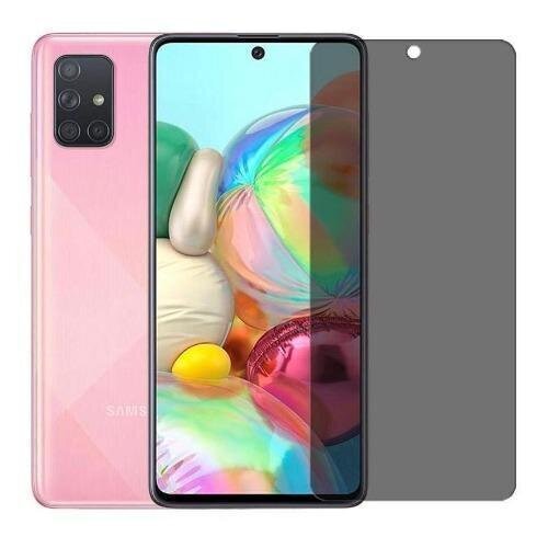 Ekraani kaitseklaas telefonile SAMSUNG GALAXY A71 PRIVACY Tempered glass Full Glue, Full Cover SOUNDBERRY hind ja info | Ekraani kaitsekiled | kaup24.ee