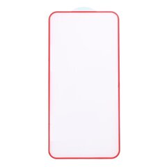 Ekraani kaitseklaas telefonile SILICONE EDGE iPhone X/XS/11 PRO RED Tempered glass Full Glue, Full Cover SOUNDBERRY hind ja info | Ekraani kaitsekiled | kaup24.ee