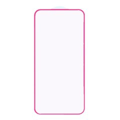 Ekraani kaitseklaas telefonile SILICONE EDGE iPhone X/XS/11 PRO PINK Tempered glass Full Glue, Full Cover SOUNDBERRY hind ja info | Ekraani kaitsekiled | kaup24.ee