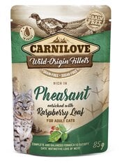 Carnilove Cat Pouch Pheasant with Raspberry Leaves einekotike kassidele 85g цена и информация | Кошачьи консервы | kaup24.ee