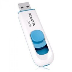 ADATA C008 64 GB, USB 2.0, White цена и информация | USB накопители | kaup24.ee