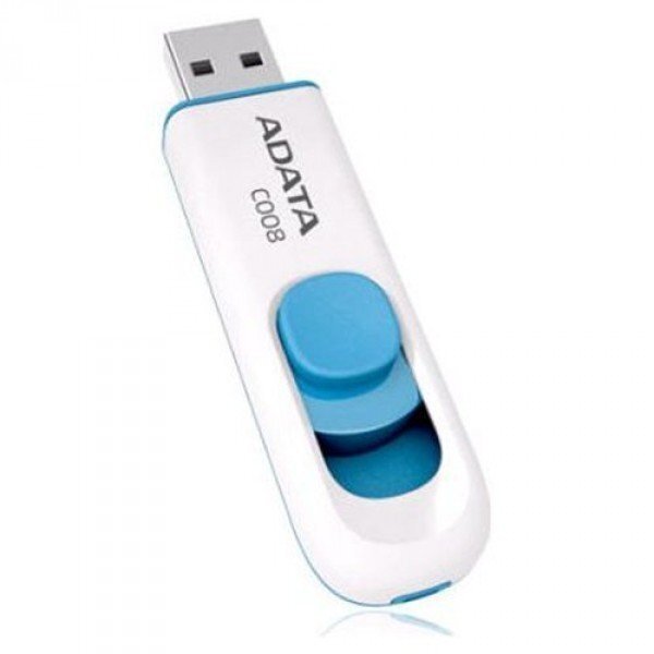 ADATA C008 64 GB, USB 2.0, White hind ja info | Mälupulgad | kaup24.ee