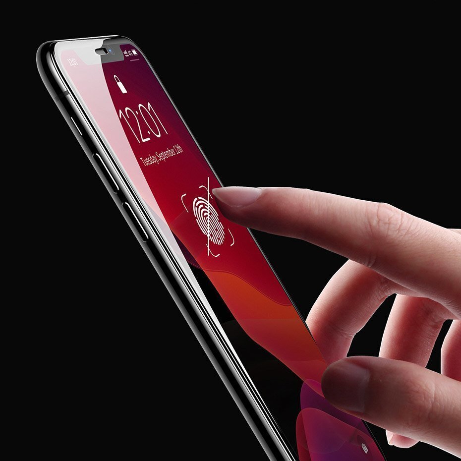 Kaitseklaas Baseus telefonile Apple iPhone Xr, Black hind ja info | Ekraani kaitsekiled | kaup24.ee