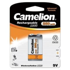 Camelion элементы Rechargeable Batteries Ni-MH, 9 В, 250 мАч, 1 шт. цена и информация | Батерейки | kaup24.ee